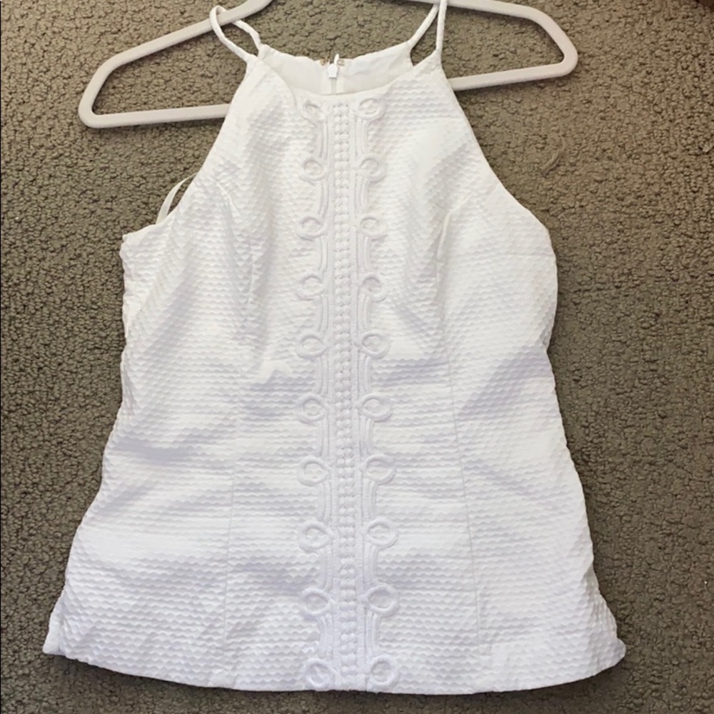 Never worn Lily Polzer halter top white